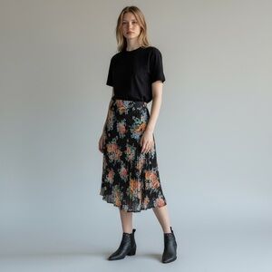 NWT Walter Baker Santorini Floral Midi Skirt Asymmetrical Boho Western Size XS 0